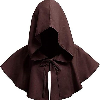 Halloween Short Hooded Reaper Cape Cloak 死神短款连帽披风