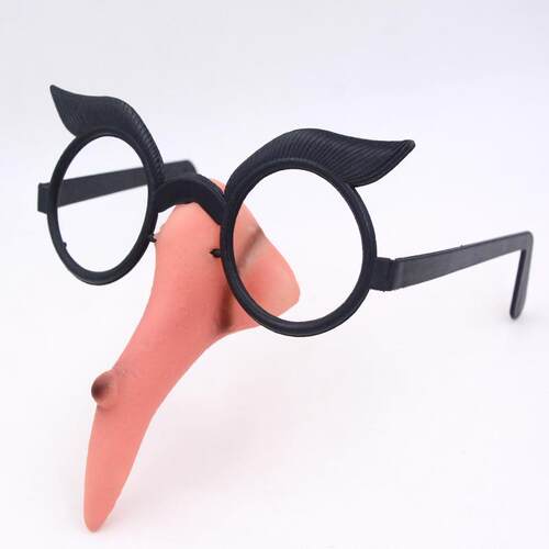 Halloween costume witch nose frame set万圣节装扮巫婆鼻子镜框