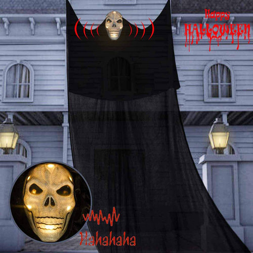 Halloween voice controlled luminescence and sound generation