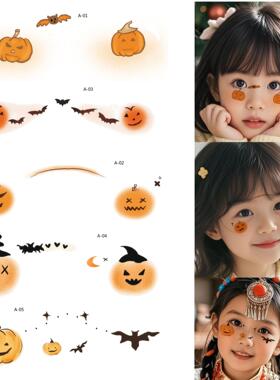 Halloween Snow‑love‑heart Makeup Stickers万圣节雪花爱心脸