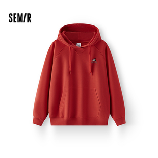 森马迪士尼合作系列卫衣女春季宽松插肩袖连帽刺绣趣味慵懒风衣服