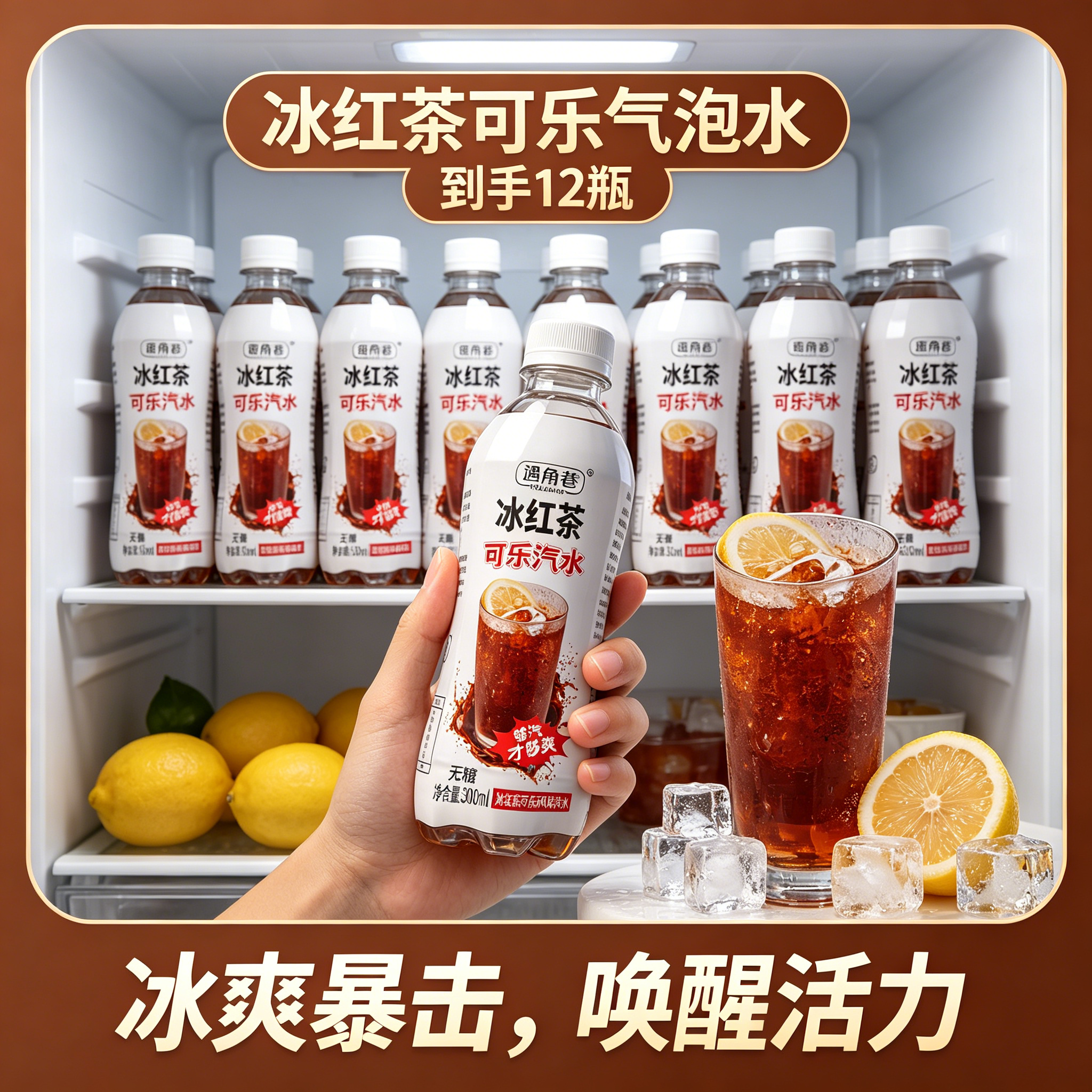 解渴畅饮冰红茶可乐汽水饮料特价