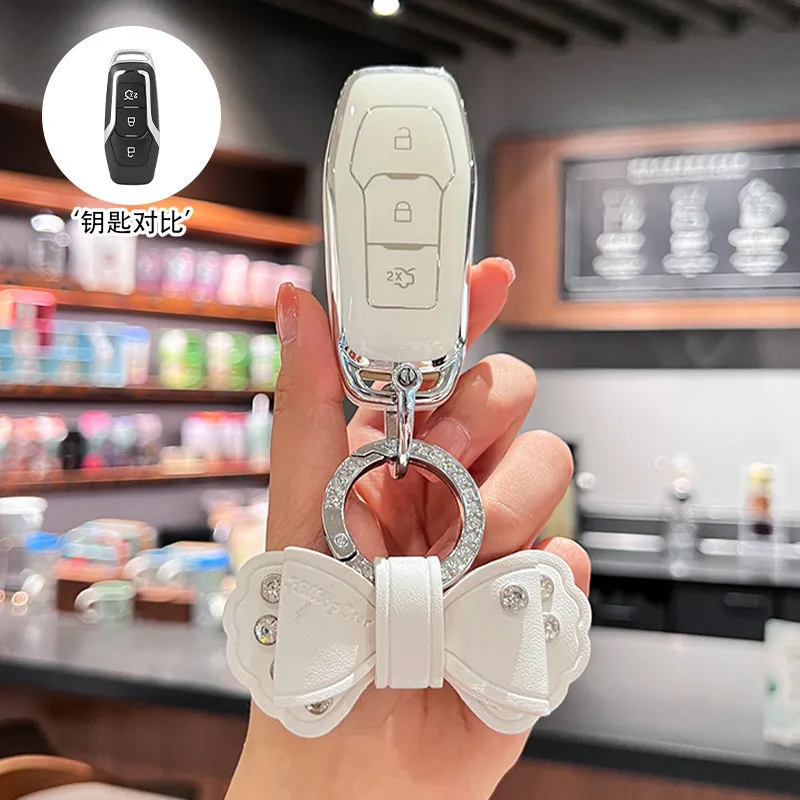 适用福特钥匙套蒙迪欧福克斯锐界福睿斯探险者锐际领睿嘉年华翼博