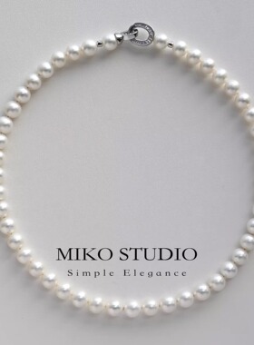 珍珠项链爱迪生米扣miko