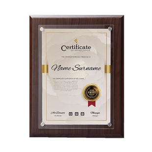 授权牌定制木质荣誉证书框a4奖状裱框摆台专利证书授权书相框挂墙