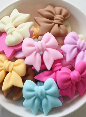10PCS 30*29mm Bowknot Resin Decoration Crafts Flatback Caboc