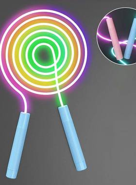 Glowing Skipping Rope for Kids Adjustable LED Night Glow Jum