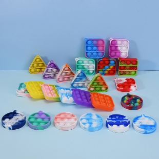 New Bubble Wrap Keychain pendant stress relief toys silicone