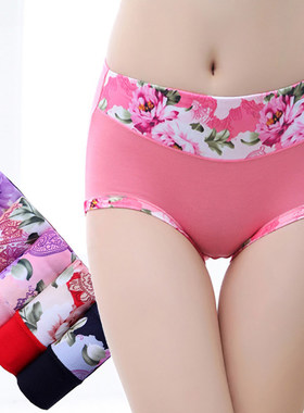 5Pack Women's Sexy Underwear -Lace Band Cotton Thong Panties