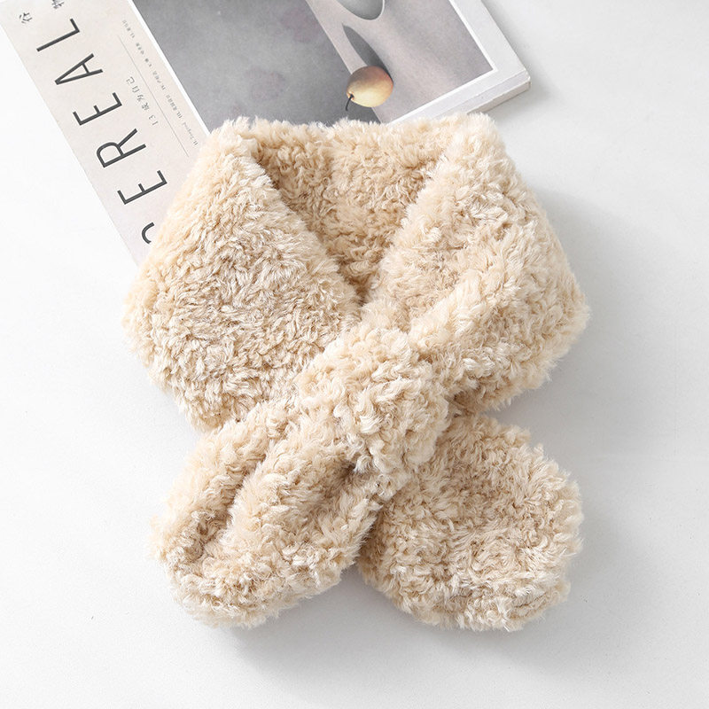 韩国代购东大门2025冬季新款韩版加厚羊羔绒围巾女毛茸茸保暖围脖