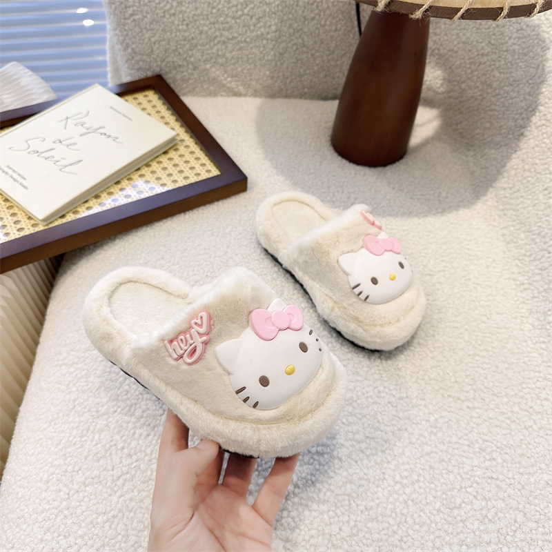 KT猫女童棉拖鞋2025冬款居家棉鞋
