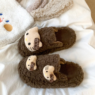 儿童棉拖鞋冬女童室内家具家用拖鞋2025新款女孩可爱保暖棉拖防滑