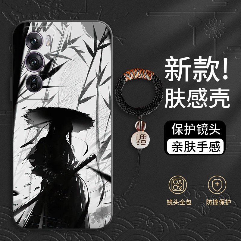 适用于opporeno12手机壳reno11新款10pro十＋防摔9液态硅胶8新款10倍变焦版7se高级感轻奢全包5g版元气版曲面