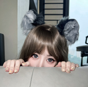 兔叽酱333原创兽耳仓鼠耳朵福瑞cos配饰小物饰品ck发夹纯手工定制