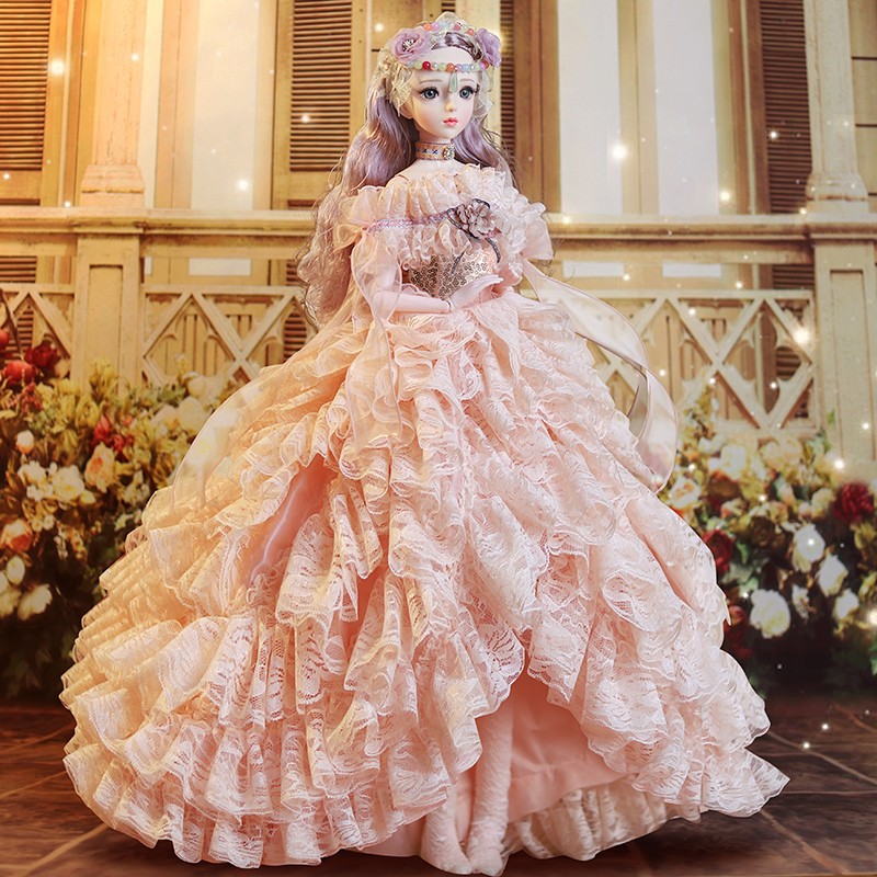 【高定款】70厘米大号洋娃娃凤仙公主手绘妆容精致换装豪华礼盒版