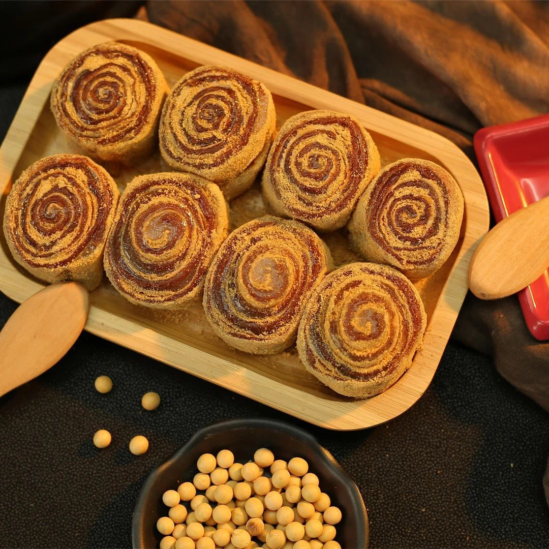 驴打滚天津老式打糕凉糕豆面卷糯米糍青团糯叽叽特产网红糕点零食