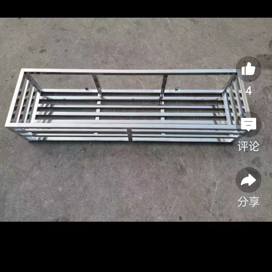 室外高层不锈钢阳台花架菜筐窗外高层置物架悬挂厨房钉墙架子