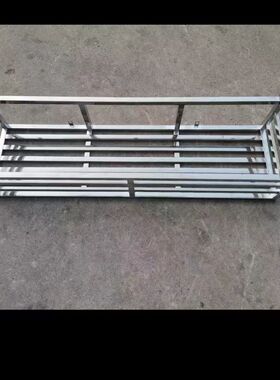 室外高层不锈钢阳台花架菜筐窗外高层置物架悬挂厨房钉墙架子