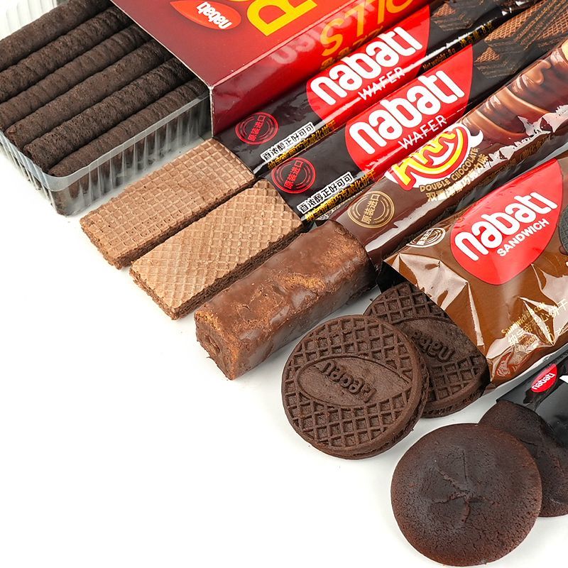 进口巧克力组合纳宝帝威化饼玉米棒夹心丽芝士巧克力套装宿舍零食