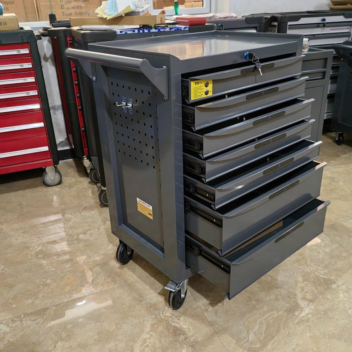 七层抽屉移动重型多层工具车厂家直销汽修工业维修好帮手大尺寸