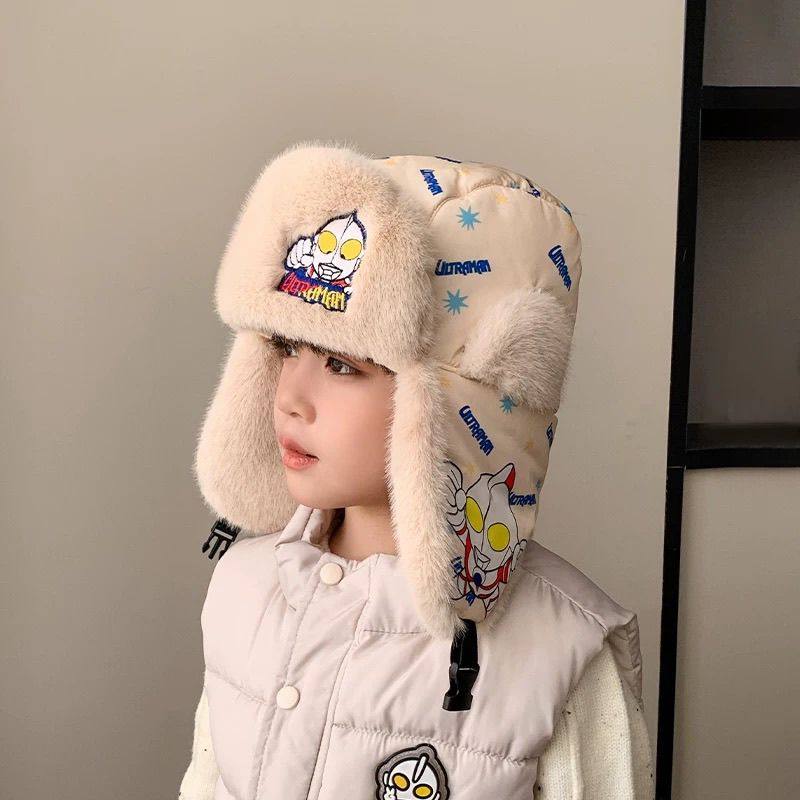 儿童帽子秋冬季男童女宝宝保暖围脖一体帽防风抗寒围巾东北雷锋帽,童装/婴儿装/亲子装,多件套 帽子、围巾、手套等组合,淘宝优惠券,粉丝福利购,淘宝优惠卷