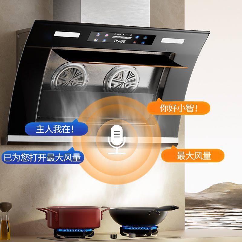 新飞侧吸式油烟机厨房家用上门安装出租房小户型全国联保语音控制