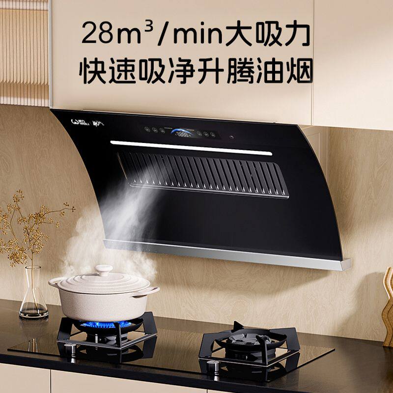 威力抽油烟机家用厨房双电机大吸力自动清洗侧吸式出租房吸油烟机