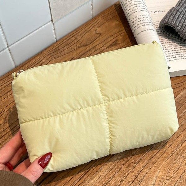 韩国小众包包菱格绣线棉服云朵包大容量手机收纳包简约清新手拿包,箱包皮具/热销女包/男包,手拿包,淘宝优惠券,粉丝福利购,淘宝优惠卷