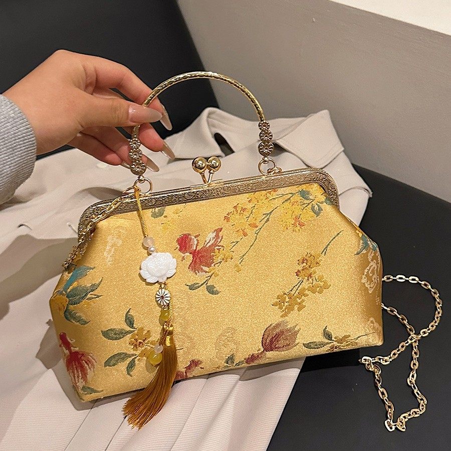 新中式汉服国风旗袍包包古风手提包2026新款民族风复古单肩斜挎包,箱包皮具/热销女包/男包,手拿包,淘宝优惠券,粉丝福利购,淘宝优惠卷