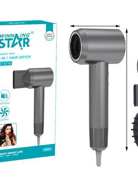 Winning Star外贸1600W大功率发廊家用多种模式高速电吹风机