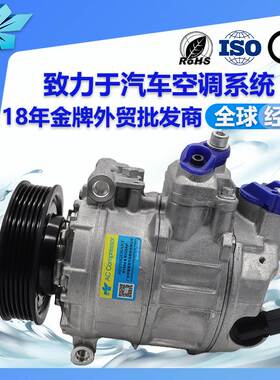 适用奥迪A3大众高尔夫迈腾汽车空调压缩机1K0820859C 1K0820859S