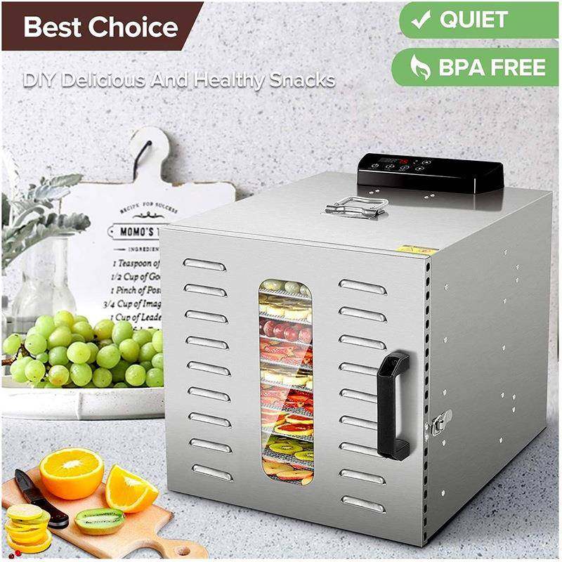 水果蔬菜烘干机不锈钢干果食物宠物食品风干机冰箱亚马逊爆款