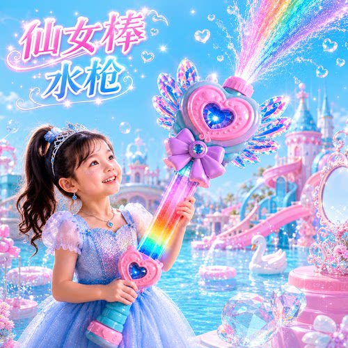 仙女魔法棒水枪儿童戏水玩具