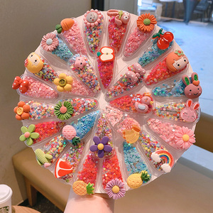儿童水果发夹女孩碎发发卡发饰流沙bb夹边夹头饰宝宝刘海夹子女童