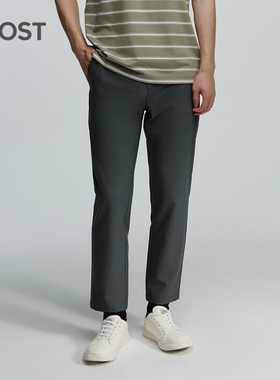 MOST/姆氏德男装春新季款灰色宽松梭织休闲裤百搭九分裤C41261047
