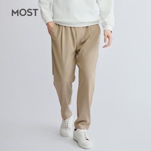 MOST/姆氏德春季潮牌百搭灯芯绒裤子弹力显瘦松紧裤脚C51260030