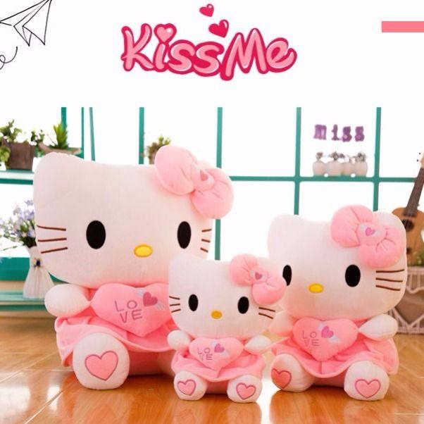 hello kitty Cat plush toys KT Pillows Hello Kitty Doll Ha myself a doll children A birthday presentin the Toy/Childs/Puzzle/Building block/Model , Children robot/Deform/Doll Toy , Other Doll Toys  category - from Buy2taobao.com to provide professional Taobao agent buy service
