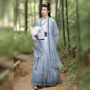 男士汉服成人魏晋汉服男装公子古风男士仙气古装男生帅气飘逸明制