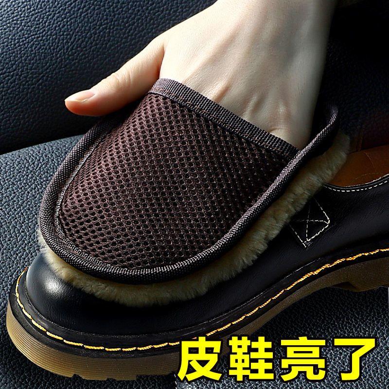 专业擦鞋布2个抛光擦鞋软布手套式皮包皮衣皮具通用擦皮鞋神器毛图片