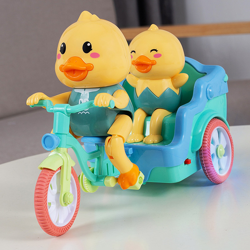 小鸭子三轮车宝宝唱歌电动玩具婴儿儿童1一2岁3男女孩5网红小黄鸭