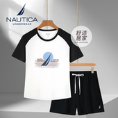 Underwear 女士轻奢睡衣套装 成人短袖 Nautica 短裤 清凉感家居服