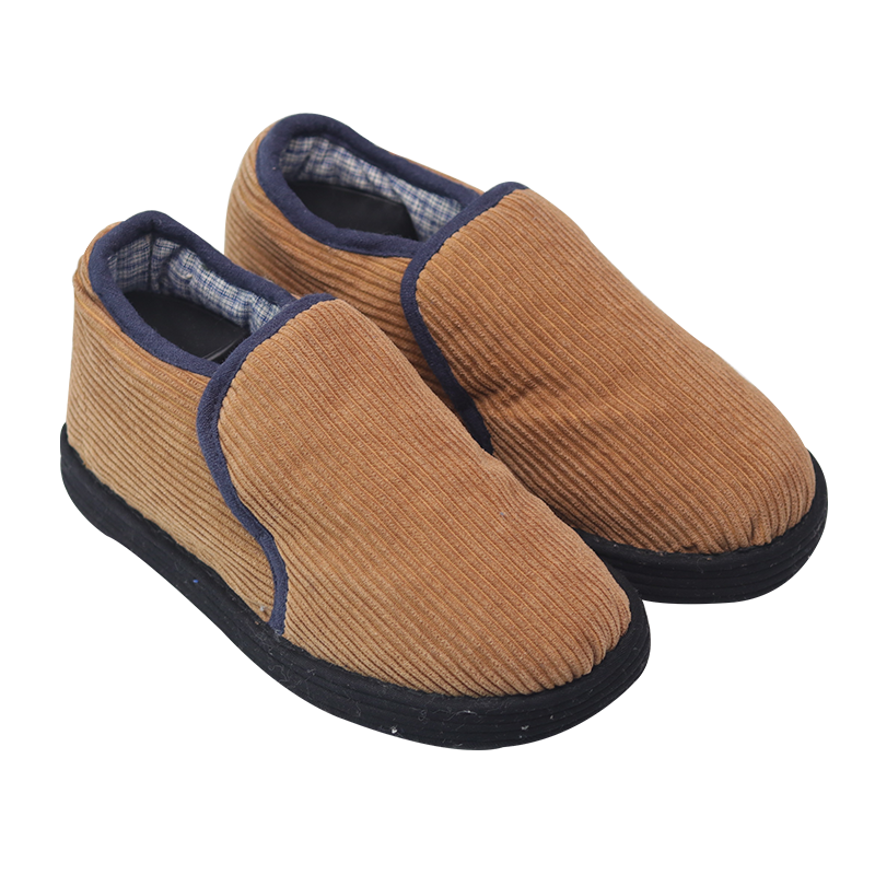 冬天保暖棉花鞋女棉窝窝纯手工千层底亚麻大棉鞋老北京居家一脚蹬