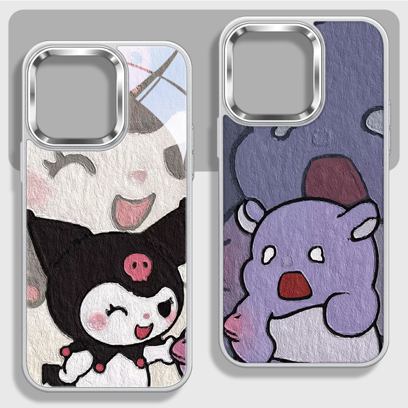 搞怪趣味库洛米巴库情侣手机壳