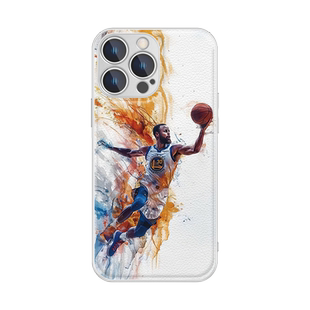 适用苹果16金州勇士库里皮纹防摔手机壳适用15promax新款iPhone14plus欧美13超火12适用华为pura70任意型号男