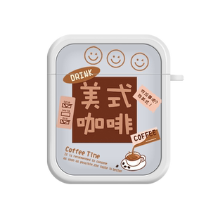 打工人适用苹果Airpodspro保护套我美式airpods3保护壳咖啡创意1/2/3代airpro2耳机airpods1/2趣味耳机保护套