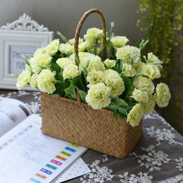 康乃馨假花客厅餐桌家居装饰摆放