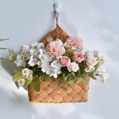 壁挂花篮田园北欧装饰壁饰