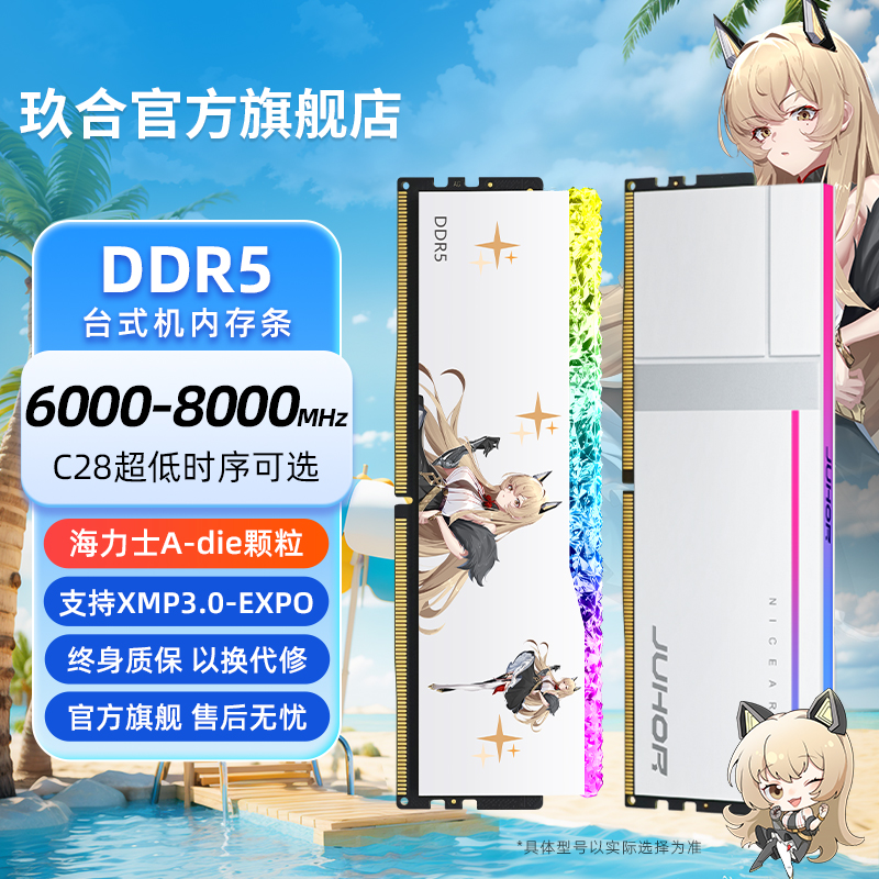 玖合玲珑ddr5台式机内存条海力士