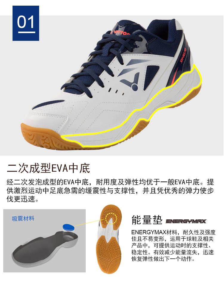 VICTOR Victory Badminton Shoes Victor A170 Training Men's & Women's Shoes 9200td Anti Slip Professional Sneakers