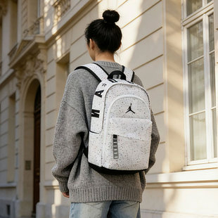 飞人乔丹耐克双肩包Jordan书包AJ满天星女生学生女Nike背包大容量